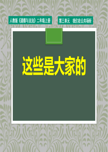 《这些是大家的》PPT课件