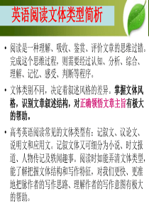 高中英语阅读理解文体分析