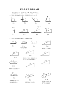 受力分析及连接体专题