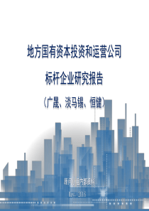 地方国有资本投资和运营公司标杆研究报告