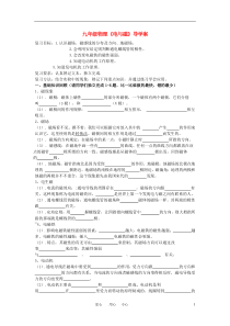 九年级物理-电与磁复习导学案-沪科版