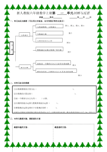 新人教版六年级数学上册单元作业创新设计