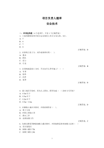 B项目负责人安全技术