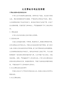 火灾事故专项应急预案（DOC64页）