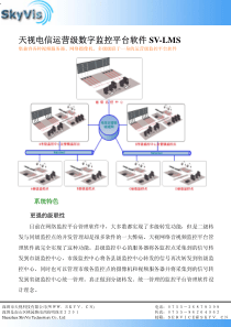 天视电信运营级数字监控平台软件SV-LMS