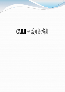 CMMI项目管理开发过程