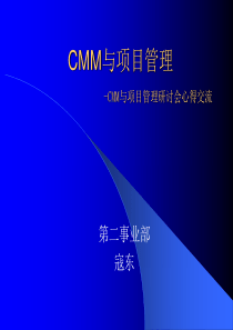 CMM与项目管理（PPT89页)