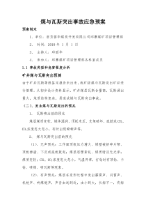 煤与瓦斯突出事故应急预案