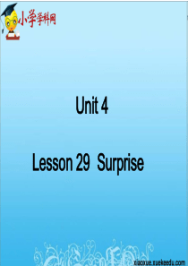 六年级下英语课件-Lesson29-Surprise!(2)-冀教版【小学学科网】