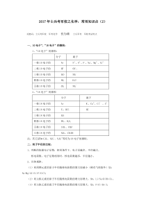 2017年士兵考军校之化学：常用知识点(2)