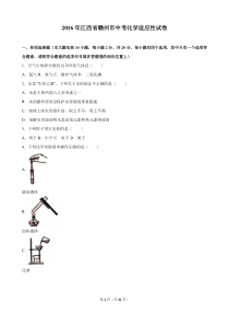 2016年江西省赣州市中考化学适应性试卷(解析版)