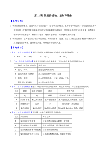 专题11-物质的检验、鉴别与除杂-2018年中考化学题型全解(原卷版)