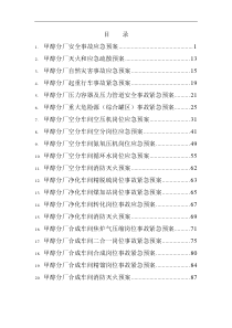 甲醇分厂应急预案汇编