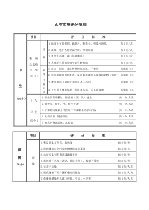 五项评比评分细则