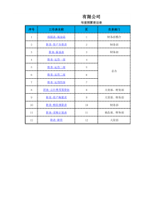 电子商务公司全面预算标准模板