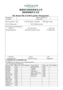工厂进出口物流管理文件