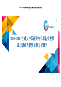 2020-2026全球及中国颅骨穿孔器行业发展现状调研及投资前景分析报告