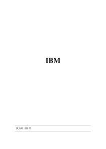 IBM如何执行项目管理（DOC 17页）