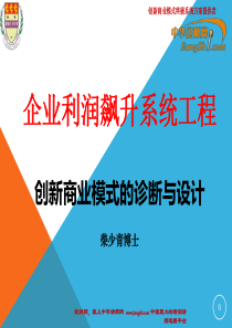 柴少青：创新商业模式的诊断与设计-中华讲师网