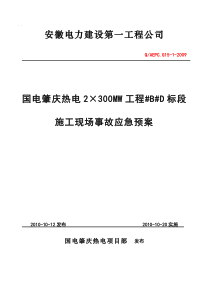 肇庆电厂事故应急预案