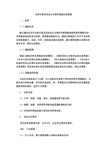 自然灾害和突发公共事件救助应急预案