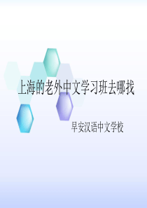 上海的老外中文学习班去哪找