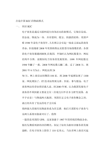 打造中国B2C的物流模式（DOC 10页）