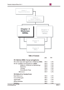 Chapter 3 Multiclass MRMs