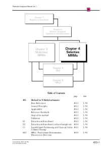 Chapter 4 Selective MRMs