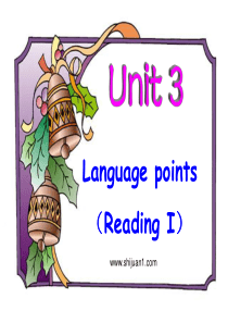 必修四 Unit 3.2 Language points