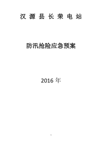 长荣电站应急预案