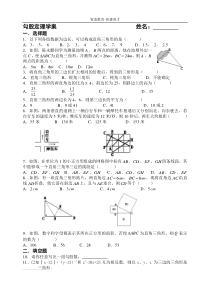 《勾股定理》复习题