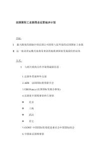 法国国际工业园商业运营起步计划(1)