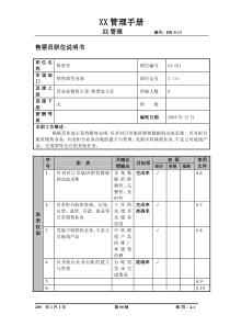 某航空物流公司售票员职位说明书及关键绩效标准