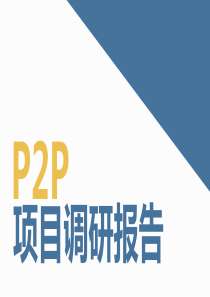 P2P项目调研报告