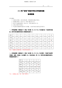 2014年广东和广西高中学生化学竞赛试题