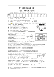 中考专题复习训练题4