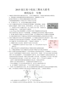 2015江南十校期末大联考理综试题