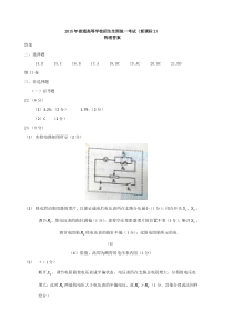 2015年高考新课标2物理答案