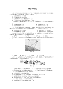 2015中考物理专题训练题 信息的传递