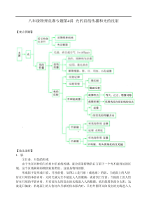 八年级物理竞赛专题第4讲 光的直线传播和光的反射