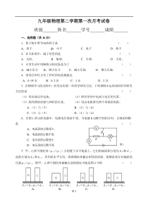 上海市上南学区6校2015届九年级下学期第一次月考物理试题