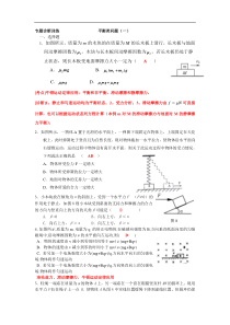 平衡专题诊断训练