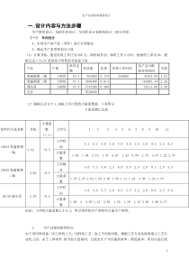 生产运营管理课程设计