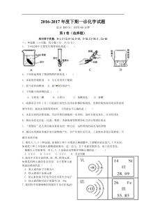 2017四川省成都市高新区九年级中考一诊化学试题