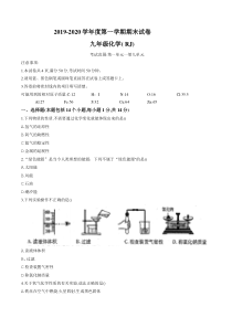 2020届河南省周口市商水县希望初级中学九年级上学期期末考试化学试题