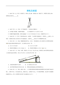 2020年天津市中考物理真题分类汇编-- 杠杆