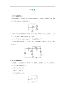 2020年中考物理电学计算题