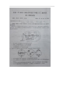 江西省吉安市第一中学2016届高三5月模拟考试理科综合试题