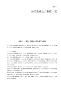 知名企业给力制度一览与企业运营制度模版2